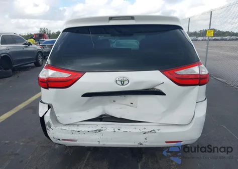 2015 Toyota Sienna L 7 Passenger from USA, damaged, VIN 5TDZK3DCXFS569693